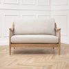 Plain Beige Furniture - Remi 2-Seater Rattan Chair Linen Voyage Maison