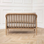 Plain Beige Furniture - Remi 2-Seater Rattan Chair Linen Voyage Maison