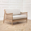 Plain Beige Furniture - Remi 2-Seater Rattan Chair Linen Voyage Maison