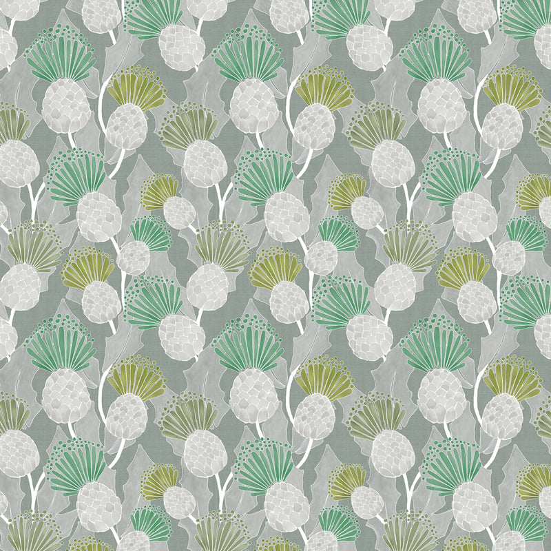 Voyage Maison Reyne Printed Cotton Fabric in Pine