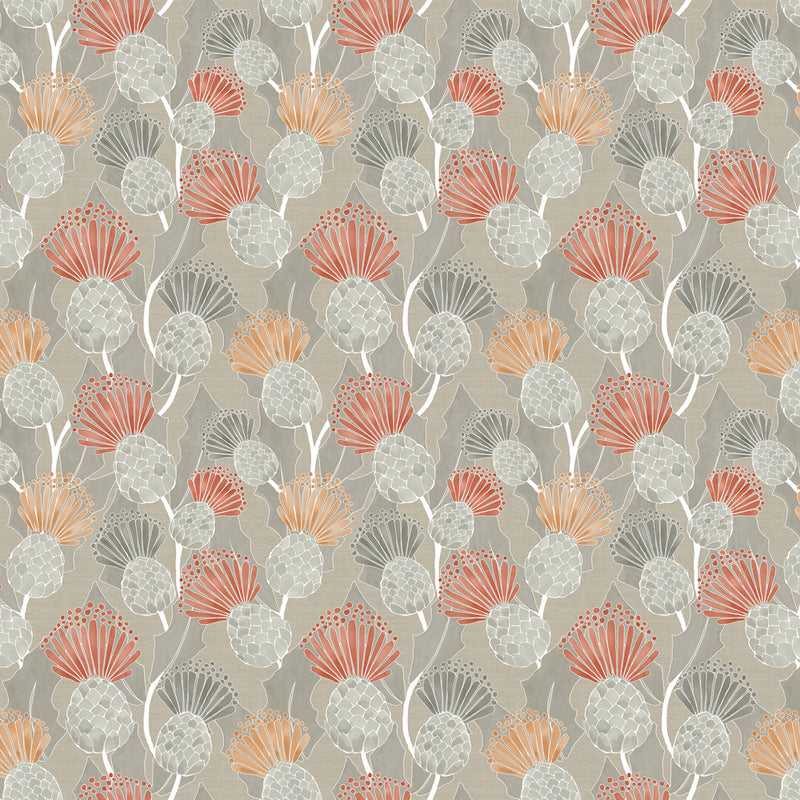 Voyage Maison Reyne Printed Cotton Fabric in Sandstone