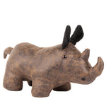 Paoletti Rhino Faux Leather Door Stop in Brown