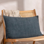 Yard Ribble Cushion Cover in Ink