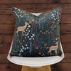 furn. Richmond Botanical Woodland Cushion Cover in Midnight Blue