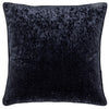 Paoletti Ripple Plush Velvet Cushion Cover in Black