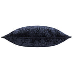 Paoletti Ripple Plush Velvet Cushion Cover in Black