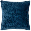 Paoletti Ripple Plush Velvet Cushion Cover in Navy