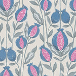 Voyage Maison Rithani Printed Cotton Fabric in Bluebell Cream