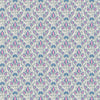 Voyage Maison Rithani Printed Cotton Fabric in Bluebell Cream