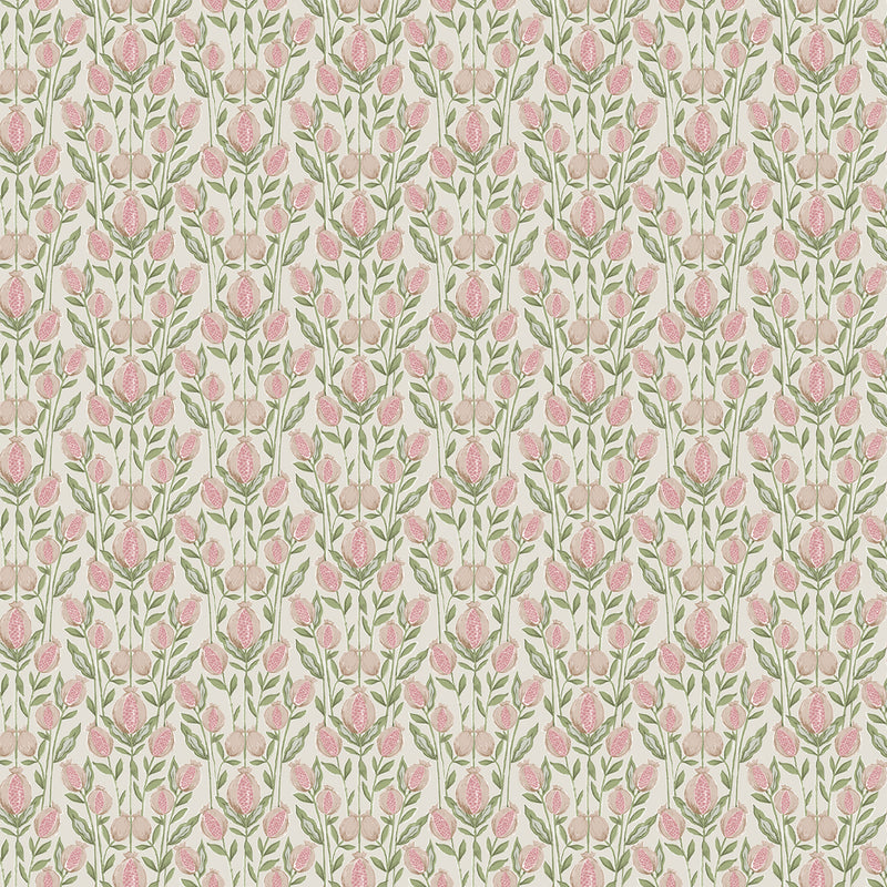 Voyage Maison Rithani Printed Cotton Fabric in Blush Cream