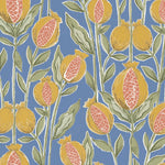 Voyage Maison Rithani Printed Cotton Fabric in Denim