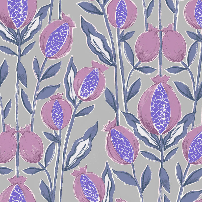 Voyage Maison Rithani Printed Cotton Fabric in Iris