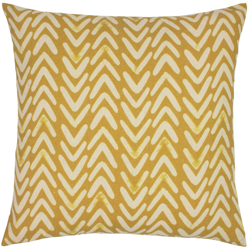 furn. Nomi Monoprint Cushion Cover in Ochre