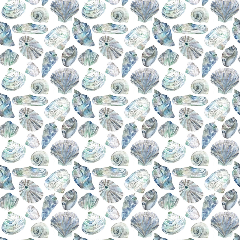 Voyage Maison Rockpool Printed Cotton Fabric in Marine