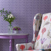 Voyage Maison Roro 1.4m Wide Width Wallpaper in Orchid