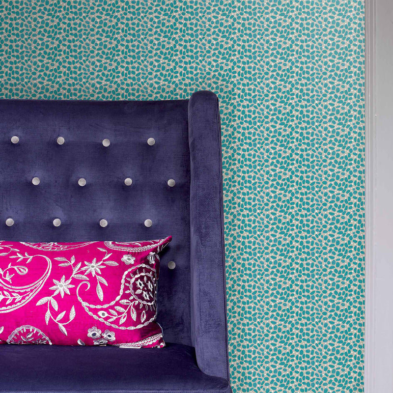 Voyage Maison Roro 1.4m Wide Width Wallpaper in Peacock