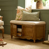 Plain Beige Furniture - Rosalie Wooden Bench Oak Voyage Maison