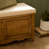 Plain Beige Furniture - Rosalie Wooden Bench Oak Voyage Maison