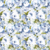 Voyage Maison Rosa Printed Cotton Fabric in Bluebell