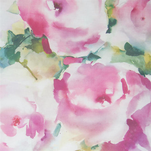 Voyage Maison Rosa Printed Cotton Fabric in Peony