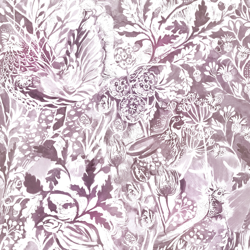 Voyage Maison Rothesay 1.4m Wide Width Wallpaper in Damson