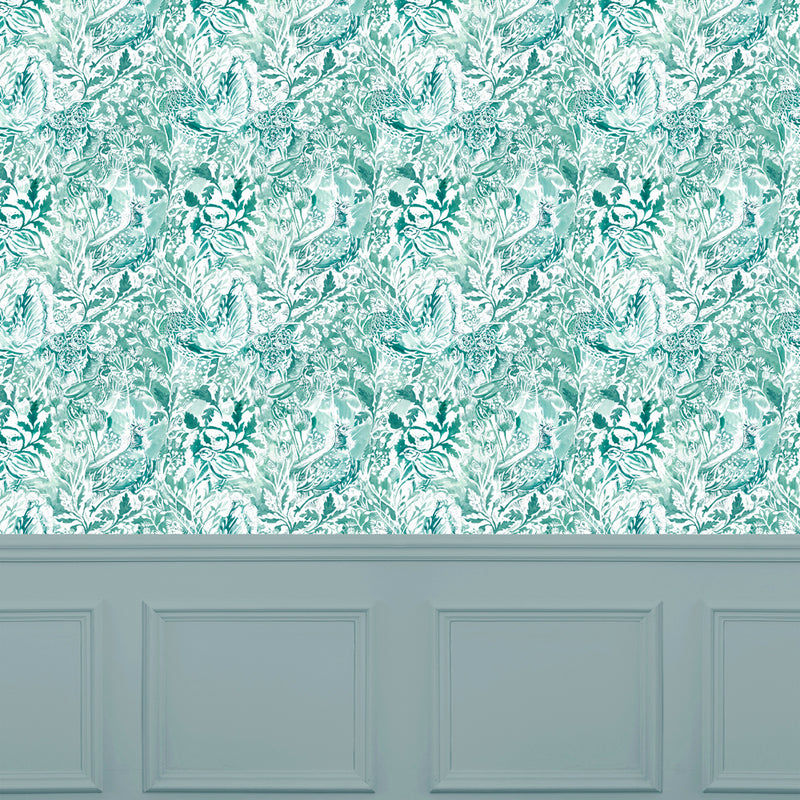 Voyage Maison Rothesay 1.4m Wide Width Wallpaper in Robins Egg