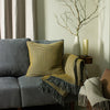 furn. Rowan Waffle Cushion Cover in Ochre