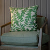 Floral Green Cushions - Rowan Printed Cushion Cover Apple Additions