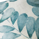 Floral Blue Cushions - Rowan Printed Cushion Cover Aqua Additions