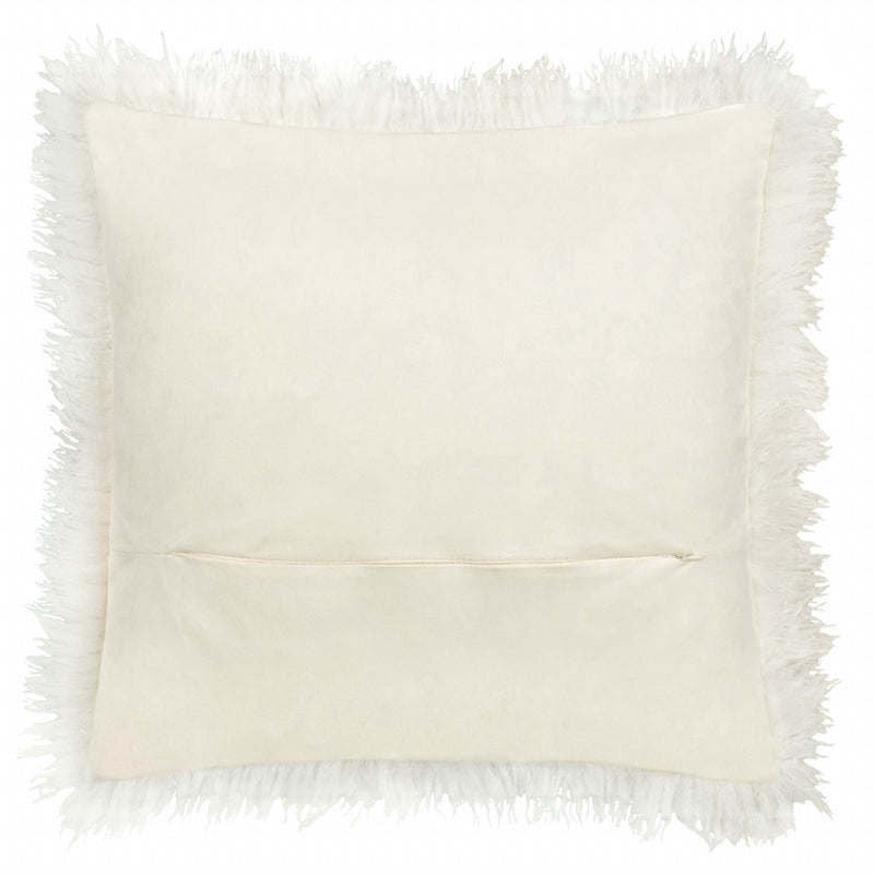 Rowan Faux Fur Cushion Ecru