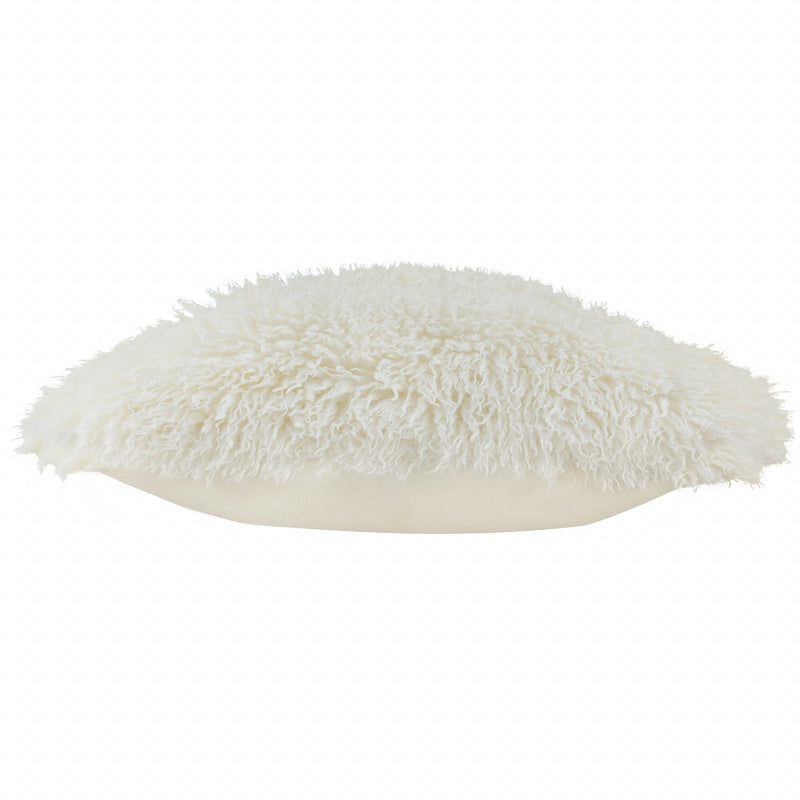 Rowan Faux Fur Cushion Ecru
