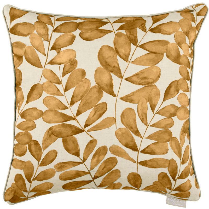 Floral Gold Cushions - Rowan Printed Cushion Cover Gold Additions