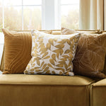 Floral Gold Cushions - Rowan Printed Cushion Cover Gold Additions