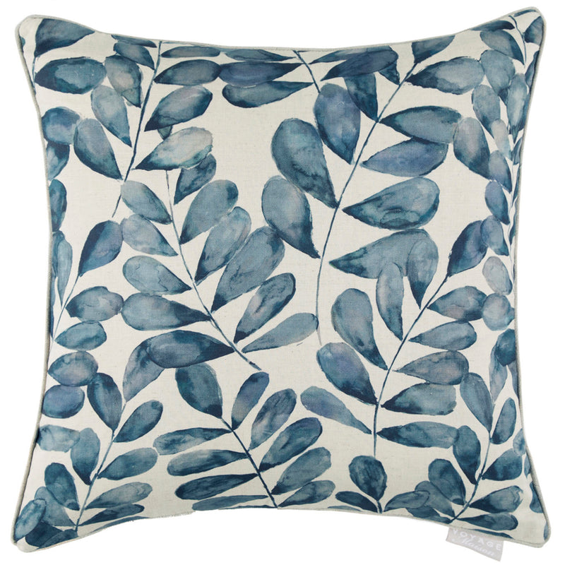 Floral Blue Cushions - Rowan Printed Cushion Cover River Additions