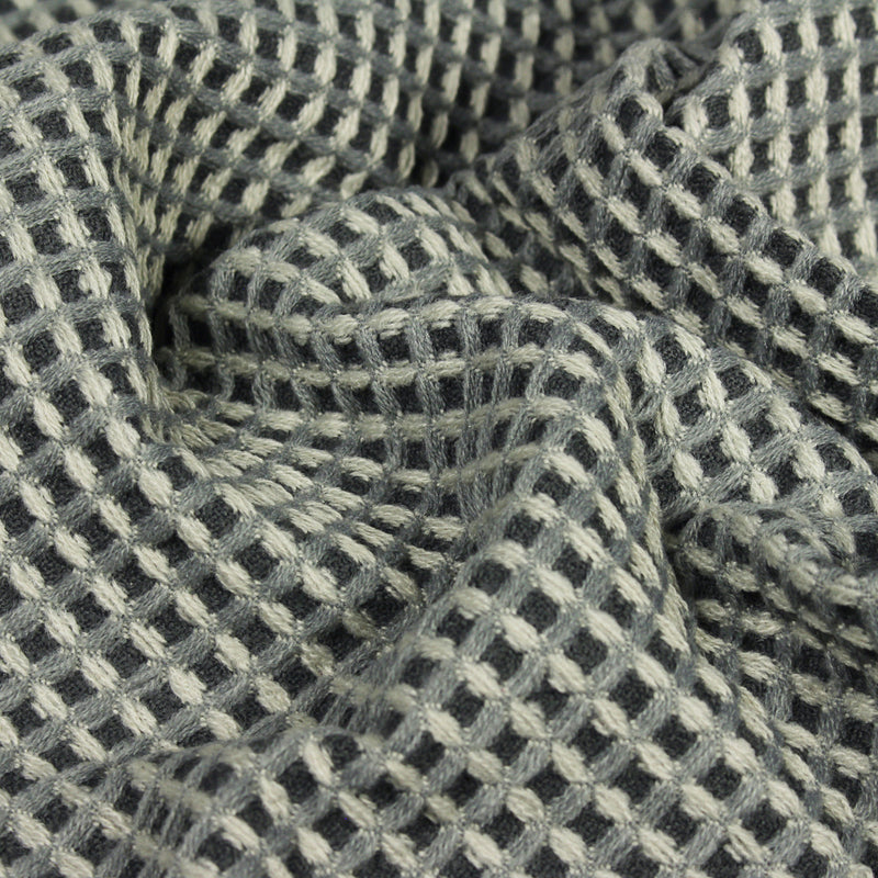 furn. Rowan Waffle Throw in Charcoal