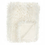 Rowan Faux Fur Throw Ecru