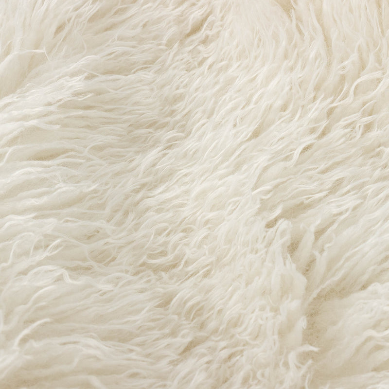 Rowan Faux Fur Throw Ecru