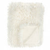 Plain Cream Throws  - Rowan Faux Fur  Throw Ecru Furn