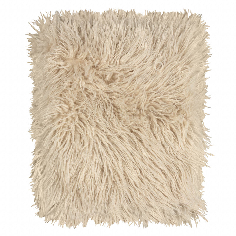 Rowan Faux Fur Throw Natural