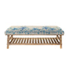 Floral Blue Furniture - Rupert  Bench Cozzo Cobalt Voyage Maison