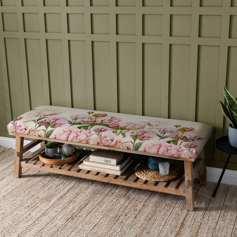 Marie Burke Rupert Bench in Heligan Fuchsia