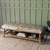 Floral Purple Furniture - Rupert  Bench Mariposa Natural Voyage Maison