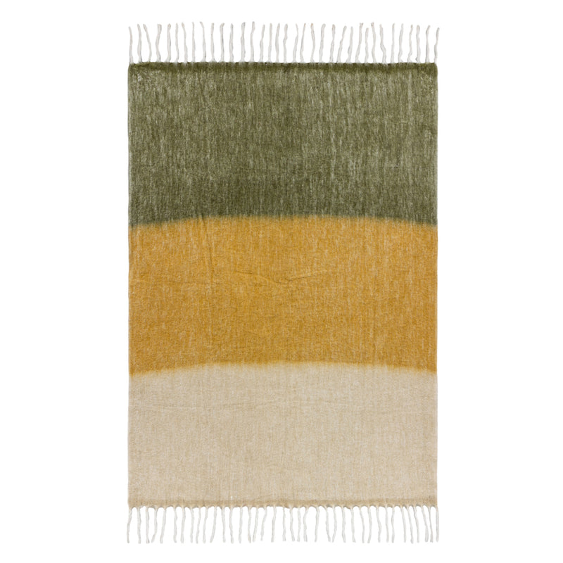 Yard Rawton Ombre Throw in Natural/Moss