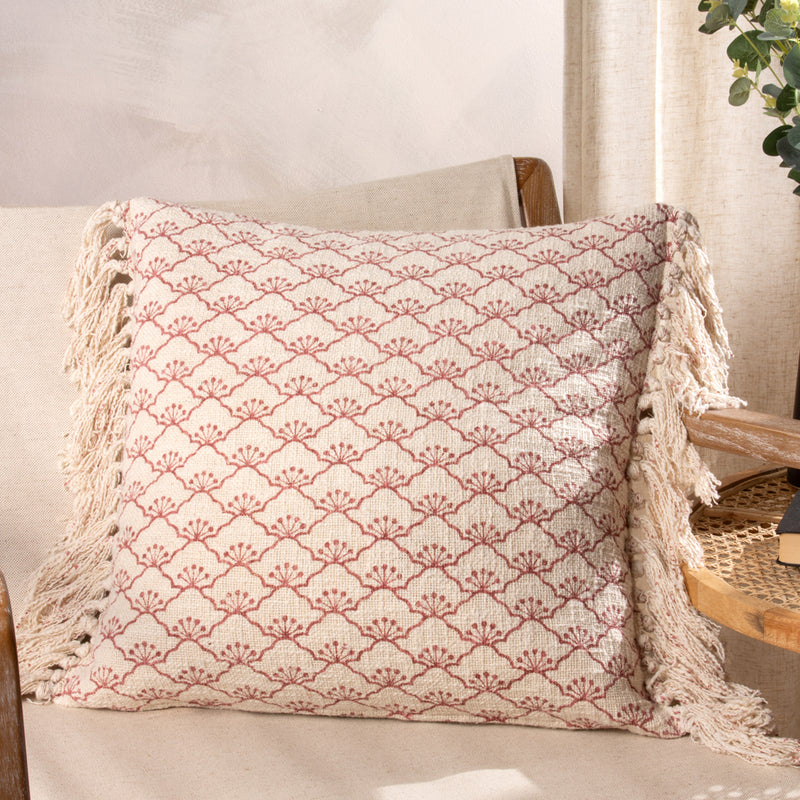 Yard Saku Cushion Cover in Kilm Red