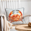 Animal Multi Cushions - Salcombe Crab Piped Cushion Cover Multicolour Evans Lichfield