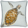 Animal Multi Cushions - Salcombe Turtle Piped Cushion Cover Multicolour Evans Lichfield