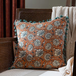 Paoletti Salisa Cushion Cover in Rust