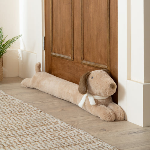  Beige Cushions - Samson Faux Fur Dog Draught Excluder Natural Furn
