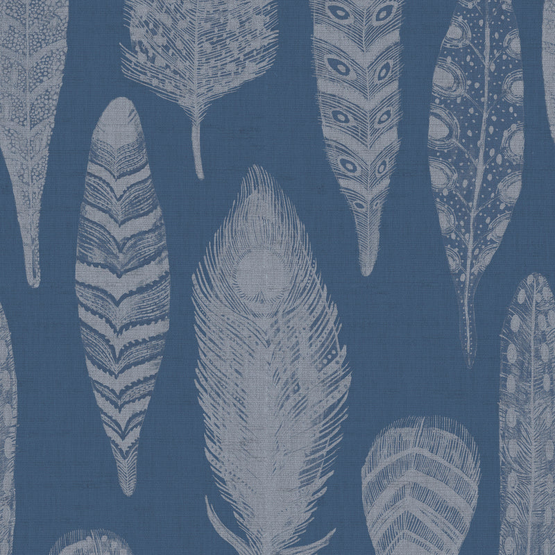 Voyage Maison Samui 1.4m Wide Width Wallpaper in Indigo