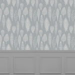 Voyage Maison Samui 1.4m Wide Width Wallpaper in Silver